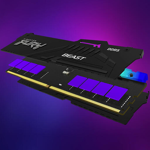 Memoria Ram Kingston Fury Beast Rgb, Ddr5,32gb2x16, 6000mhz