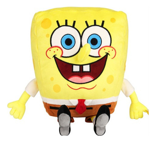 Peluche De Bob Esponja. 30 Cms. Pantalones Cuadrados. Sponge