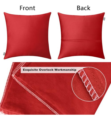 Paquete 2 Fundas Almohada Cuadradas Decorativas Navidad Subl