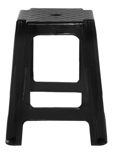 Imagen 4 de 7 de Banqueta Acero De Plastico Cuadrada Negra Gardenlife Kromos