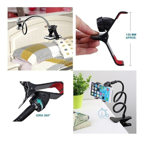 Imagen 2 de 5 de Soporte Brazo Flexible Celular Tablet Book Escritorio