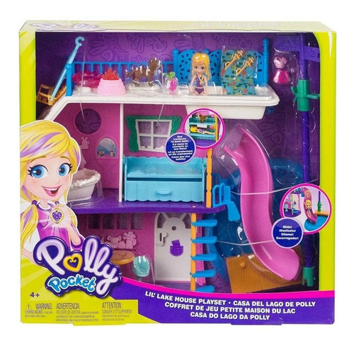 Conjunto Polly Pocket Casa Do Lago Da Polly