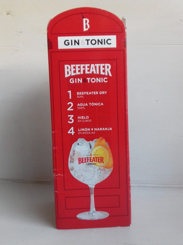 Publicidad Befeater Gin & Tonic Cartón Mesa Cabina Telefonic