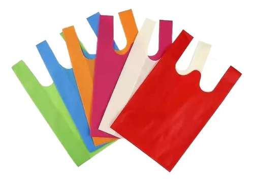 X100 Bolsas Tnt Ecológicas Reutilizable Reciclable 30x50cm