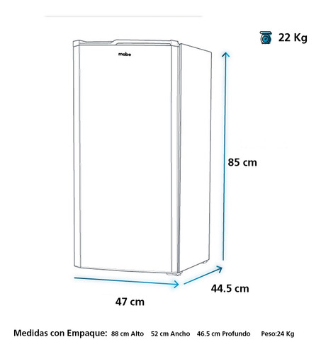 Frigobar Mabe 93lt Rmf04pv0 Negro