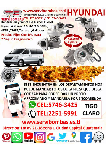 Reparacion De Turbos Hyundai Grace 2.5 4d56 Td04-10t/tf035