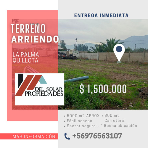 Terreno En Arriendo En La Palma, Quillota