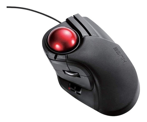 Mouse Elecom, Con Cable/bola De Seguimiento/8 Botones