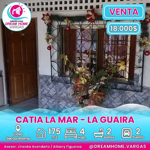  Casa En Venta Sector Mamo, Catia La Mar  La Guaira 