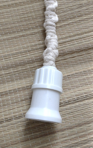 Imagen 2 de 2 de Portalámparas De Techo Armado Macramé Artesanal 60 Cm