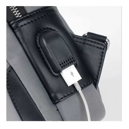 Imagen 6 de 10 de Mariconera Pechera De Calidad Con Usb , Mochila Cruzada T- P
