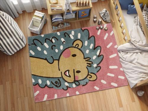 Boy &amp; Girl Modern Decor Multicolor Area Rug And Car...