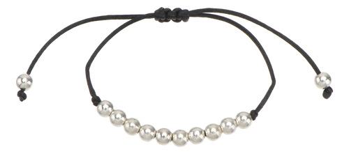 Elegante Pulsera Unisex Tejida A Mano Con Cuentas De Aleació