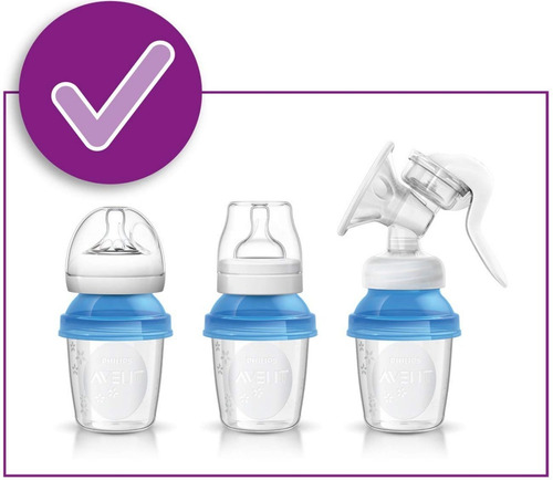 Philips Avent Contenedores De Leche Materna 6 Onzas 5 Piezas Color Gris Claro Natural