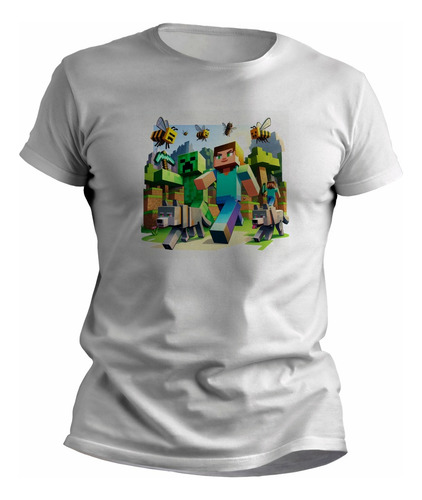 Remeras Minecraft Infantil Steve Y Alex Estampados - 7557