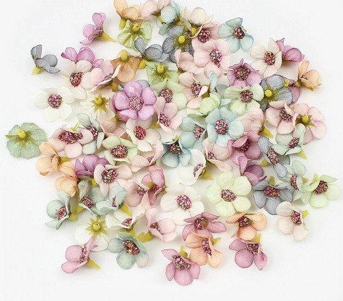 Imagen 1 de 8 de 50 Flores Artificiales Margarita Decoración Flor Mini Colore