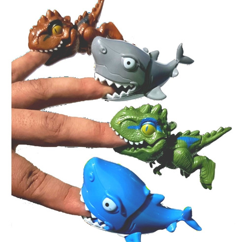 Imagen 6 de 6 de Súper Pack 4 Huevos De Juguete Con Dinosaurios Mordelones