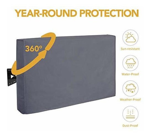 Cubierta De Tv Easygoing Para Exteriores De 44 A 46 Pulgadas