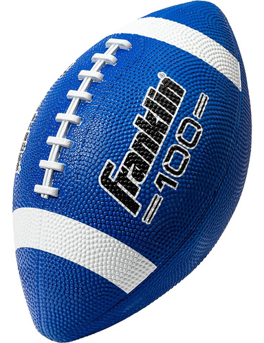 Pelota Fútbol Americano Goma Para Niños Azul / Blanco