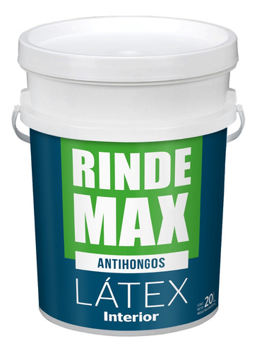 Latex Interior Antihongo Blanco Rinde Max X 20 Litros  