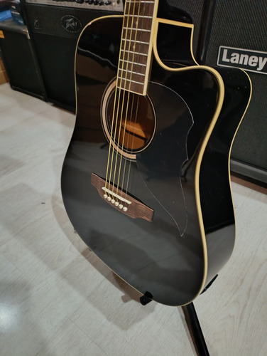 Guitarra Electroacústica Eko Ranger Okm Negro Diestro Wengué (Usado)
