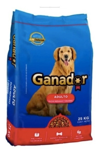 Croquetas Ganador Perro Adulto Raza Mediana / Grande 25 Kg