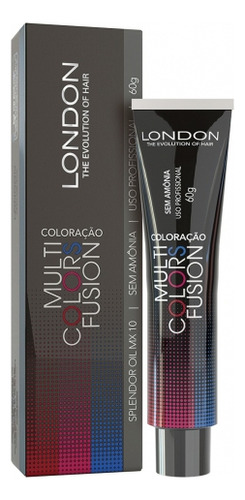  Coloração Sem Amônia E Intensif. Multi Colors Fusion London Tom 8.0 - Louro Claro