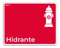 Comprar Señalamiento Hidrante Contra Incendios Letrero Señal 20x30