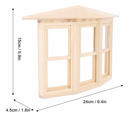 Casa De Muñecas Modelo 1:12 De Madera De Abedul, Exquisita A