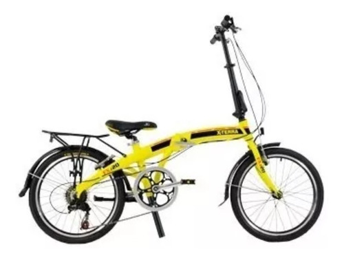 Bicicleta X Terra Plegable Fx 20 R 20 7 Vel Aluminio + Casc+