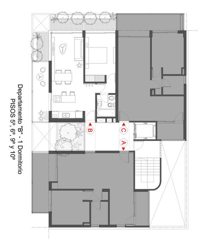 Departamento 1 Dormitorio - Amplio - Amenities - Echesortu