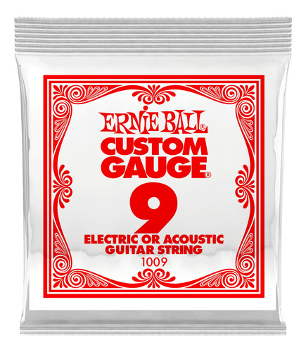 Corda Avulsa Ernie Ball 0.09 Power Slinky Usa 1009 - 2 Unid.