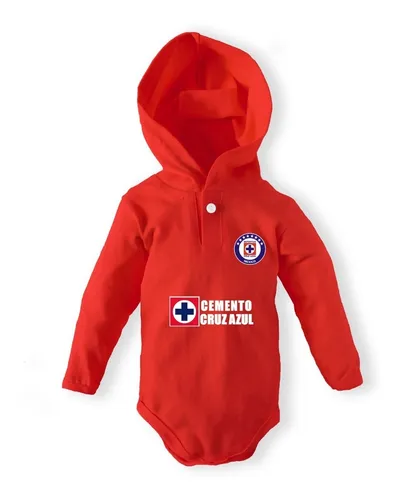 Pa alero Bebe Capucha Personalizado Futbol Cruz Azul Rojo