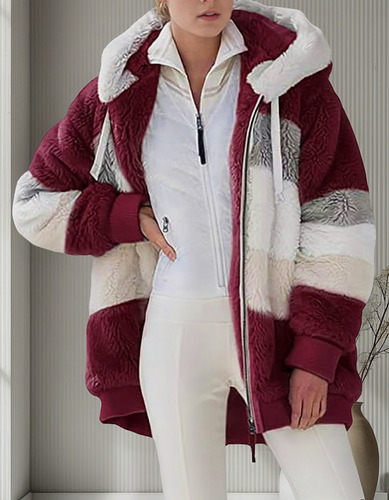 Chamarra Polar Con Capucha Para Mujer