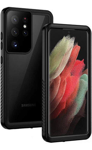 Funda Para Samsung Galaxy S21 Ultra (negro / Transparente)