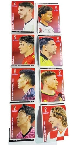 Set Completo 8 Figuritas Coca Cola Panini Mundial Qatar 2022
