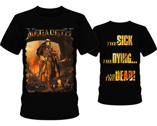 Remera - Megadeth 68-d - Doble Estampa - Estampa Digital