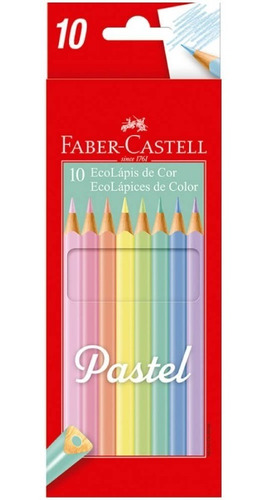 Lápices Pastel Faber-castell 10 Colores - Mosca