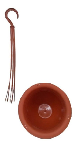 Imagen 2 de 2 de Maceta De Plastico Circular Colgante 23x13cm