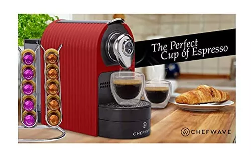  ChefWave Máquina de café expreso y cafetera (rojo