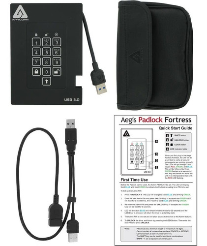 Apricorn Aegis Candado Fortaleza Nivel 2 Validado 256 Bits C