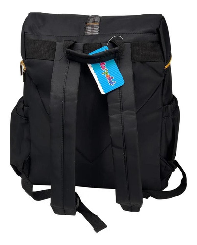 Bolsa térmica de fraldas Le Petit com trocador de cor: design de tecido preto LP18MB02SQD