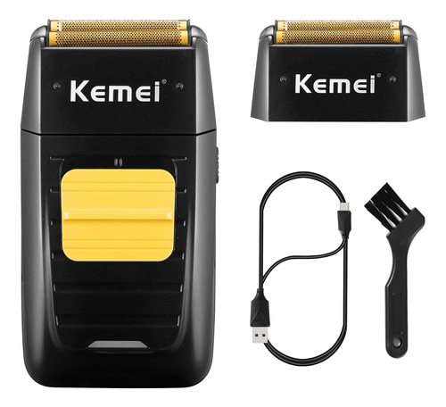 Kemei Afeitadora Eléctrica Doble Para Hombres, Afeitadora El