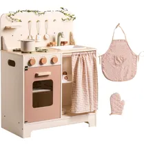 Comprar Cocina De Madera Para Niños Incluye Accesorios Y Luces