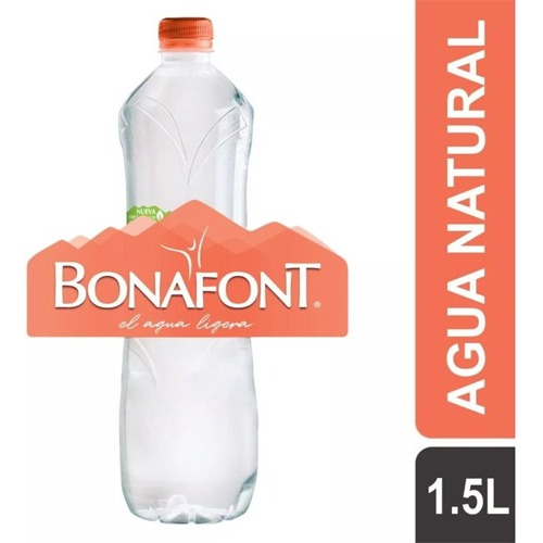 Agua Bonafont Pack Con 6 Botellas De 1.5 Lt C/u