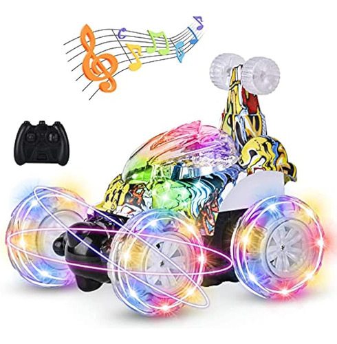 Kizeefun Remote Control Car, Rc Stunt Car Invincible 360°rol