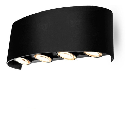 Aplique Led Ovalado Decorativo 8 Luces 3000k Luz Calida