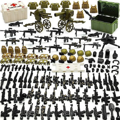 Conjuntos De Armas De Zhx Ww2 Kits De Accesorios Militares B