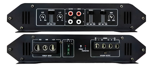 Amplificador Auto 1500w Audiobahn 2 Ch Conecta Medios O Sub