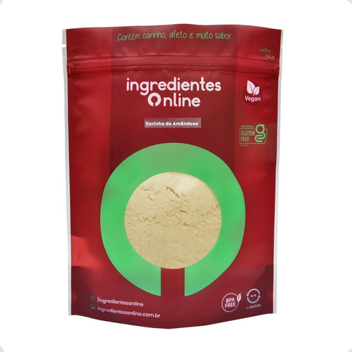 Farinha De Amêndoa Pura Dieta Low Carb 500g Ingredientes On